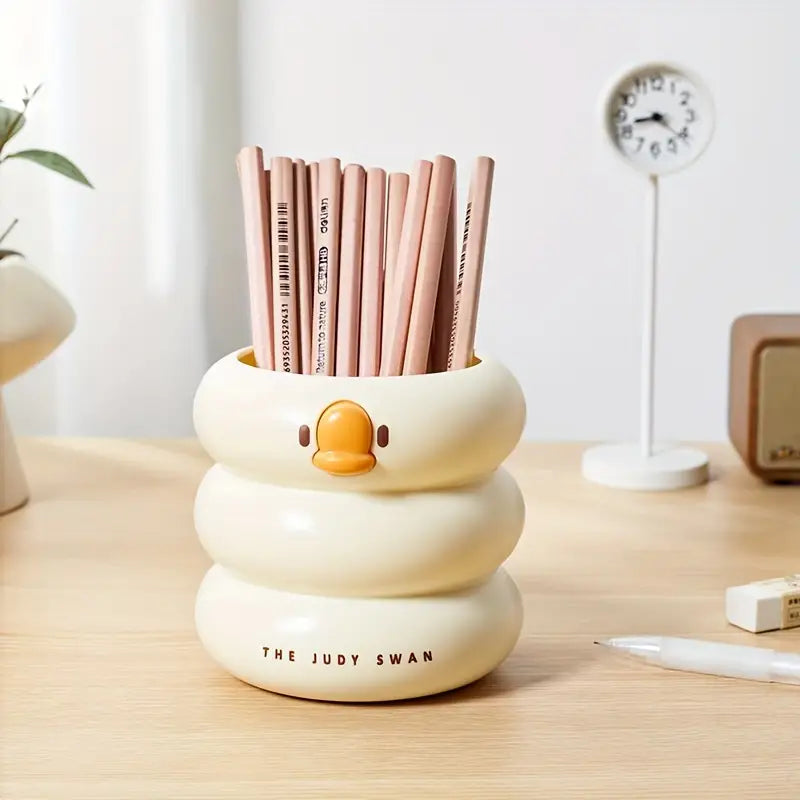 Cute Duck Pen Case, Creative Desktop Storage Box, Multifunctional Pen Case, Student Office Storage Case, Creative Pen Pencil Container, Container for Desk Accessories Cute Duck Pen Case, Creative Desktop Storage Box, Multifunctional Pen Case, Student Office Storage Case, Creative Pen Pencil Container, Container for Desk Accessories